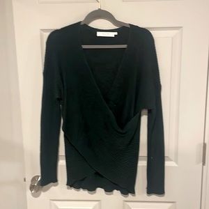 ASTR The Label Green Wrap Sweater
